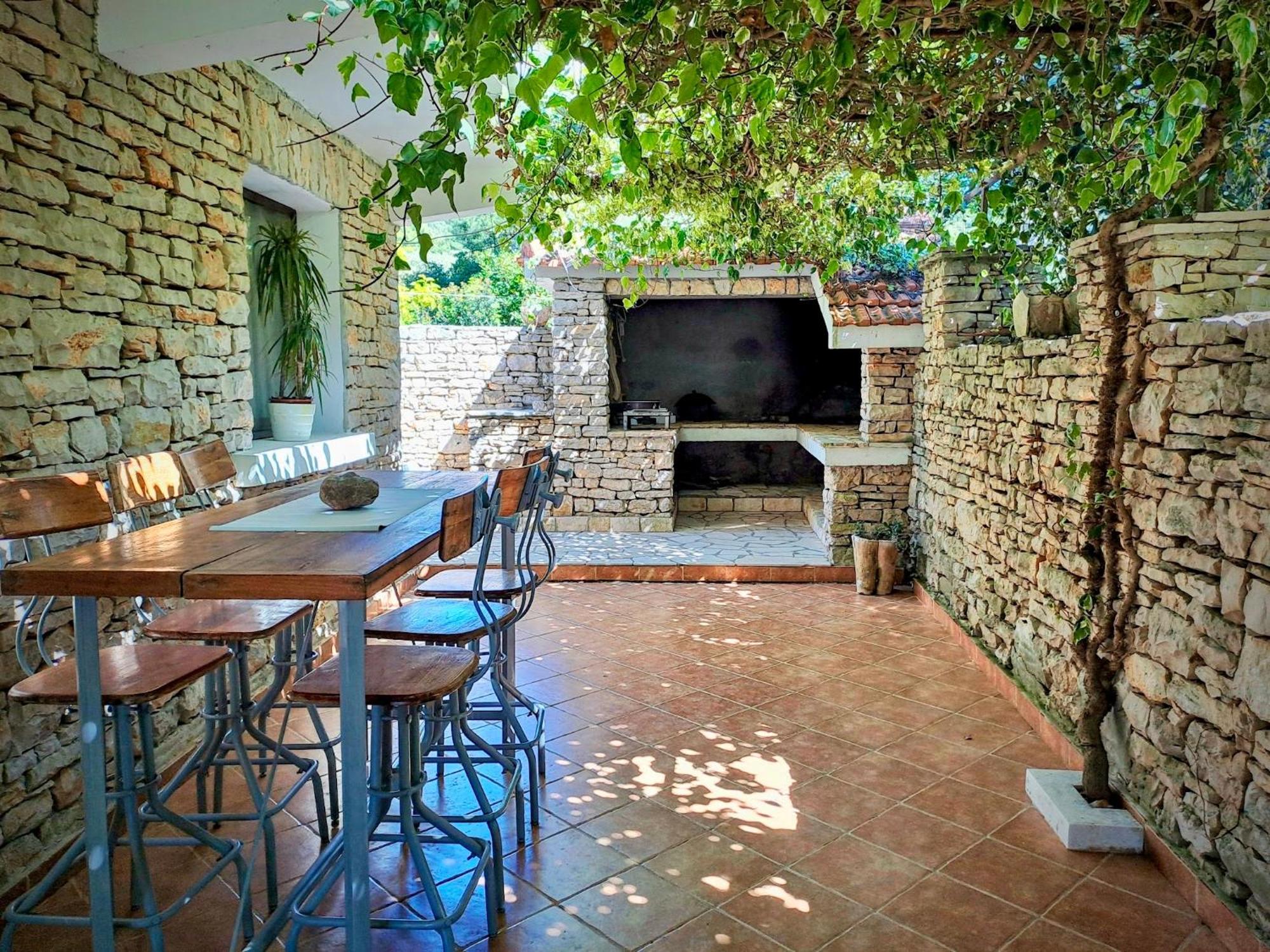 Villa Stone House Poplat Vela Luka Exterior photo